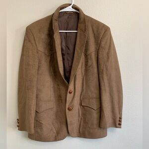Farah of Texas Countrywear Men's Coat Blazer Size 44R Brown